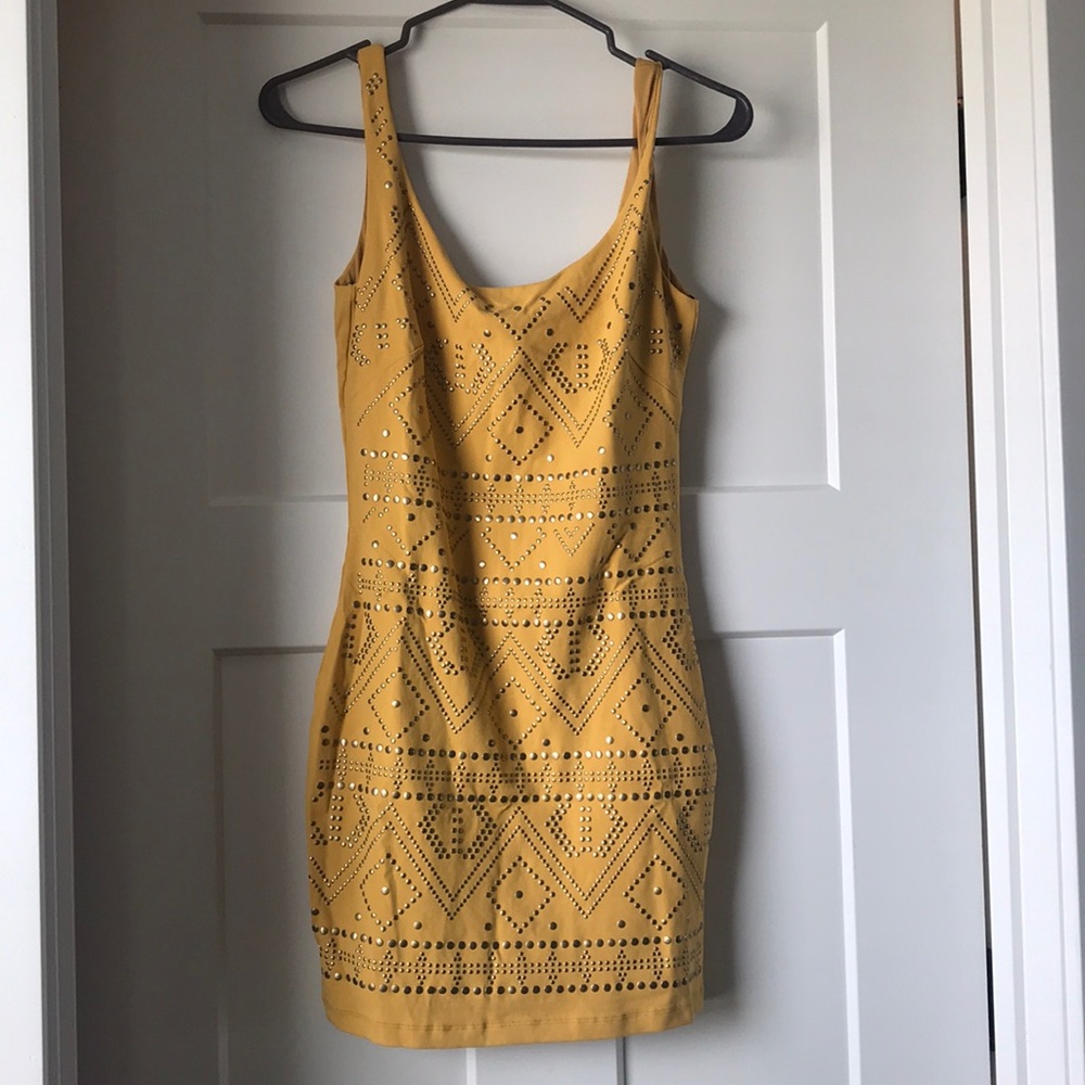 Bebe tight stud dress